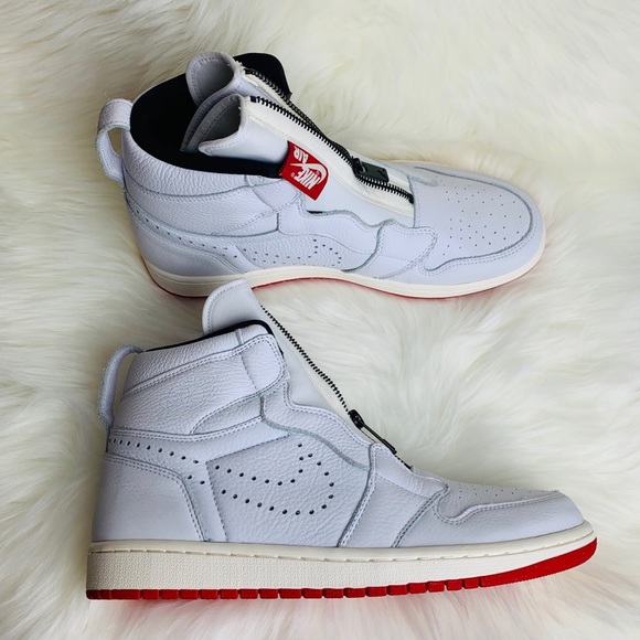 jordan 1 retro high zip white